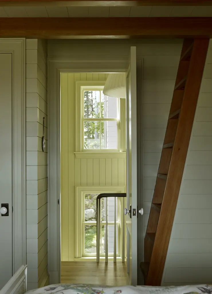 View of the hall from the bedroom at Capitol Island